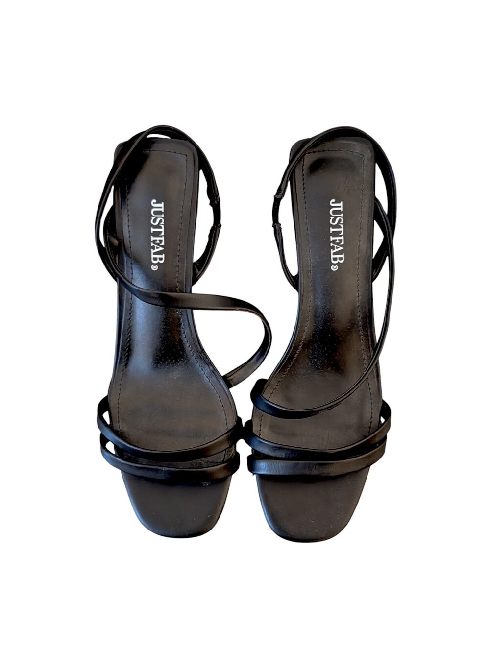 JustFab Strappy Kitten Heel Sandals